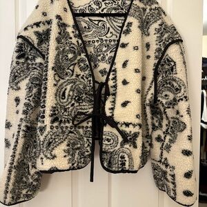 Black and White Patterned Jacket